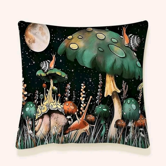 Mushroom Garden Pillow Case - Picture 3 of 6